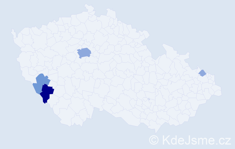 Příjmení: 'Krulcová', počet výskytů 14 v celé ČR