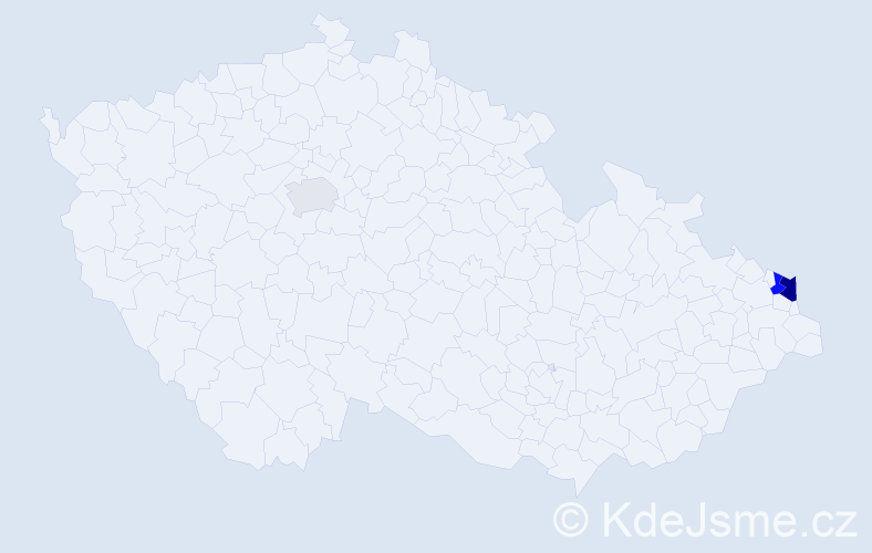 Příjmení: 'Hudzietzová', počet výskytů 7 v celé ČR