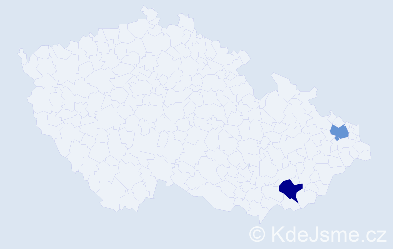 Příjmení: 'Melimonka', počet výskytů 2 v celé ČR