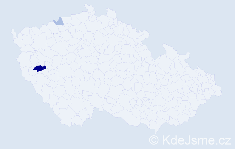 Příjmení: 'Manowetz', počet výskytů 5 v celé ČR