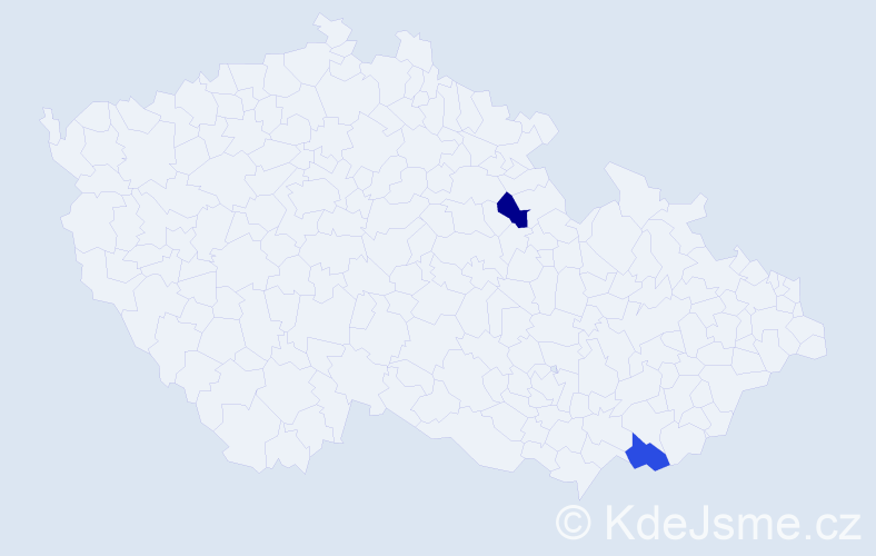 Příjmení: 'Fuga', počet výskytů 4 v celé ČR