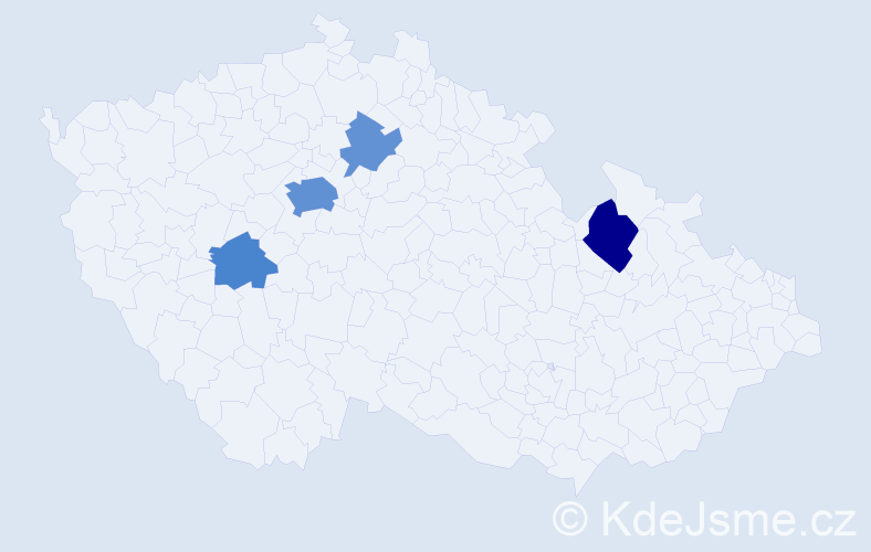 Příjmení: 'Glendová', počet výskytů 12 v celé ČR