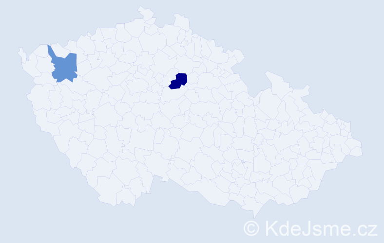 Příjmení: 'Chervyakov', počet výskytů 2 v celé ČR