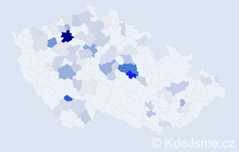 Příjmení: 'Zlatohlávková', počet výskytů 213 v celé ČR