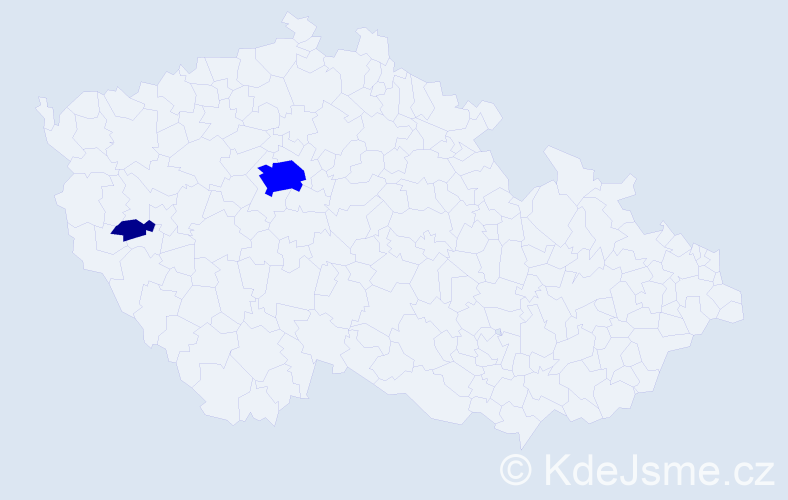 Příjmení: 'Marth', počet výskytů 3 v celé ČR
