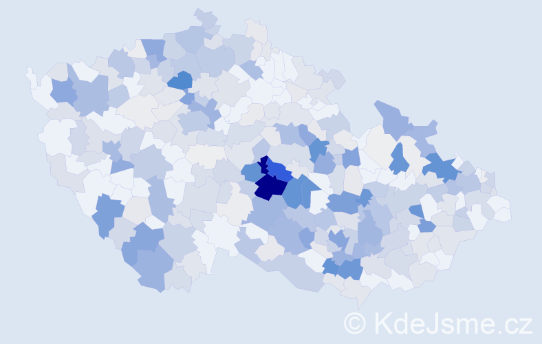 Příjmení: 'Klement', počet výskytů 1482 v celé ČR