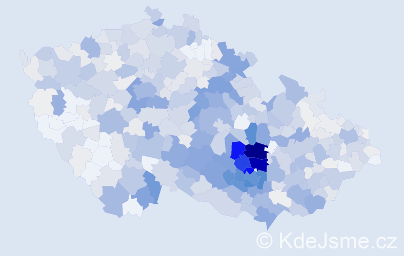 Příjmení: 'Dvořáčková', počet výskytů 3272 v celé ČR