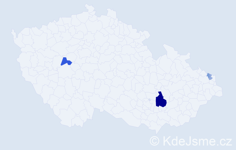 Příjmení: 'Rothkögelová', počet výskytů 10 v celé ČR
