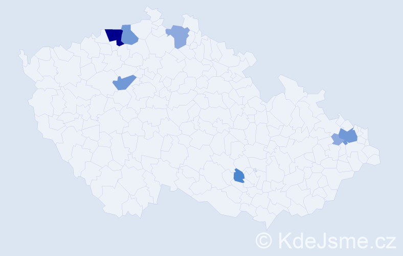 Příjmení: 'Mazzolini', počet výskytů 24 v celé ČR