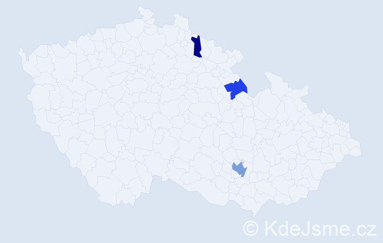 Příjmení: 'Rosenberková', počet výskytů 5 v celé ČR
