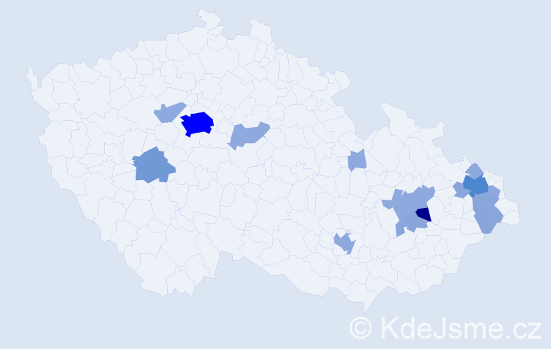 Příjmení: 'Halusková', počet výskytů 38 v celé ČR