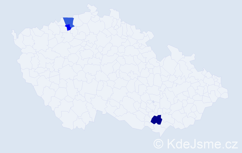 Příjmení: 'Leysek', počet výskytů 6 v celé ČR