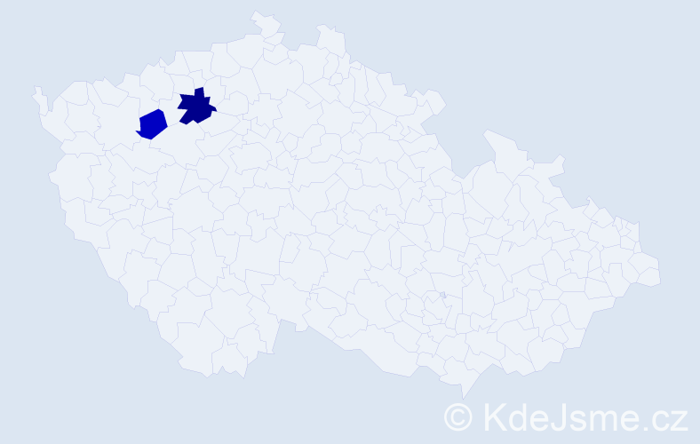 Příjmení: 'Stajer', počet výskytů 4 v celé ČR