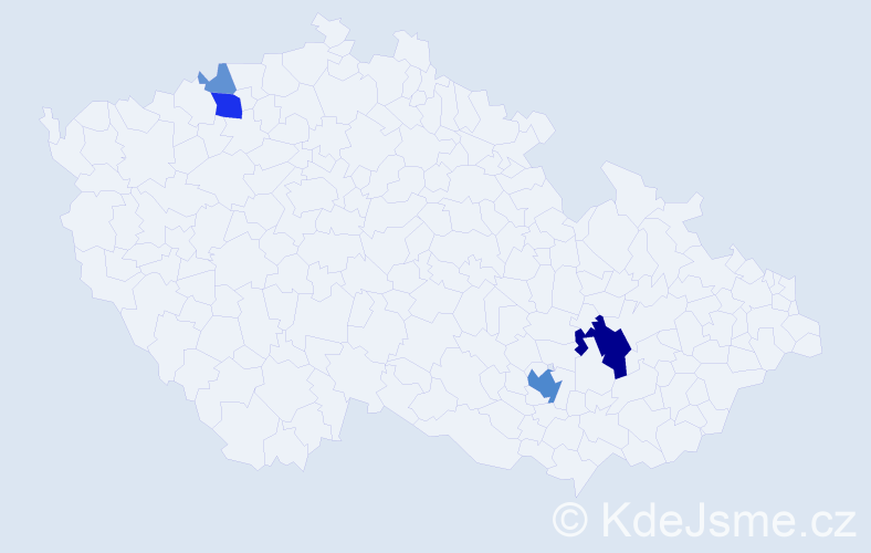 Příjmení: 'Abeles', počet výskytů 16 v celé ČR