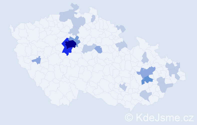 Příjmení: 'Davis', počet výskytů 48 v celé ČR