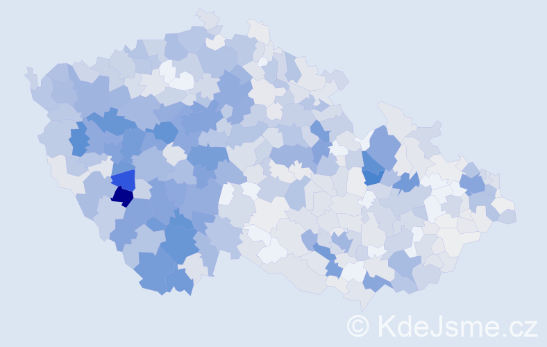 Příjmení: 'Sládková', počet výskytů 2950 v celé ČR