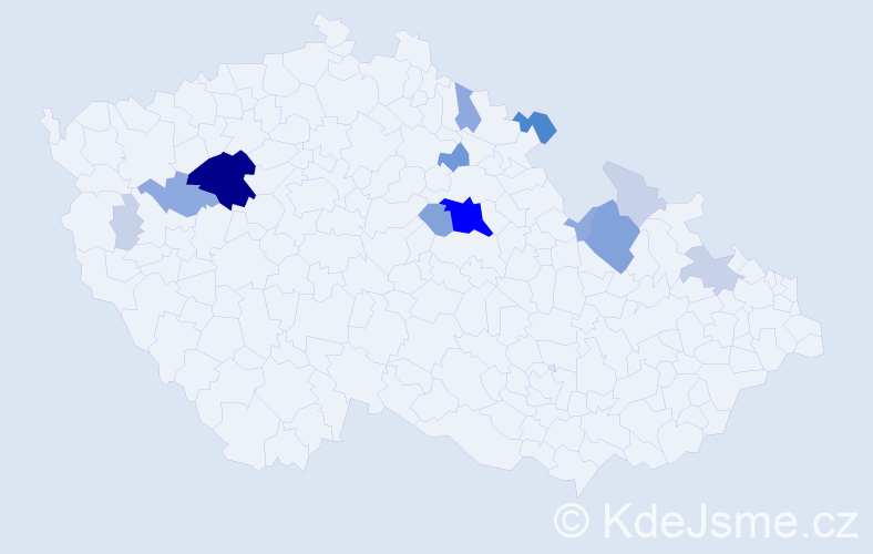 Příjmení: 'Sodomek', počet výskytů 46 v celé ČR