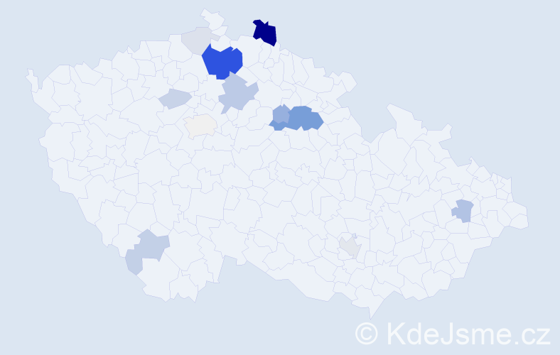 Příjmení: 'Bendig', počet výskytů 44 v celé ČR