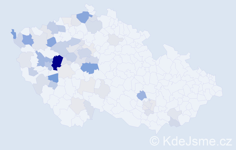 Příjmení: 'Svejkovská', počet výskytů 219 v celé ČR
