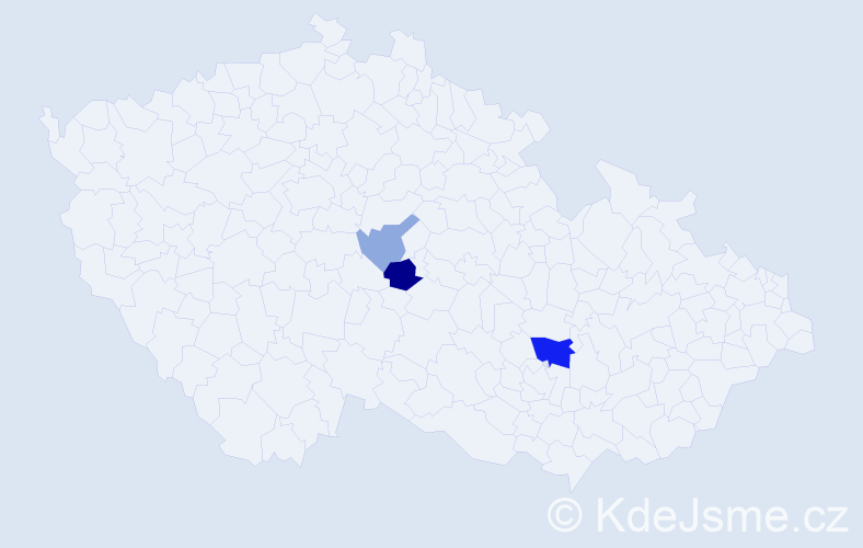 Příjmení: 'Tuvshinjargal', počet výskytů 7 v celé ČR
