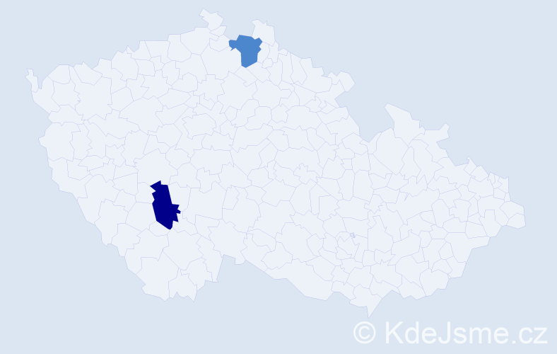 Příjmení: 'Roussel', počet výskytů 2 v celé ČR
