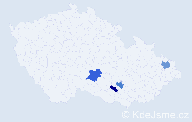 Příjmení: 'Schottnerová', počet výskytů 11 v celé ČR