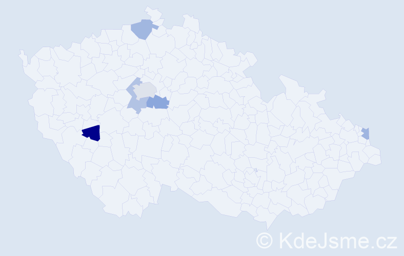 Příjmení: 'Wendel', počet výskytů 7 v celé ČR