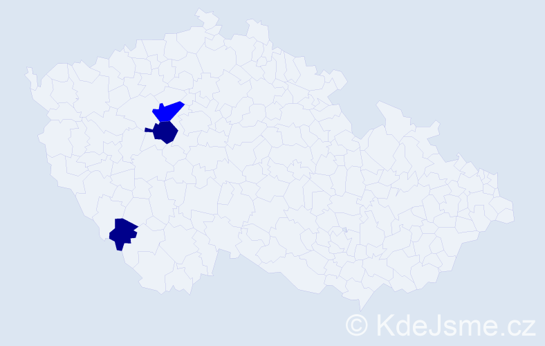 Příjmení: 'Krull', počet výskytů 8 v celé ČR