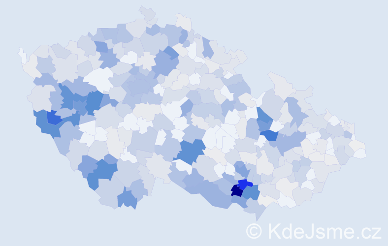 Příjmení: 'Lang', počet výskytů 1808 v celé ČR
