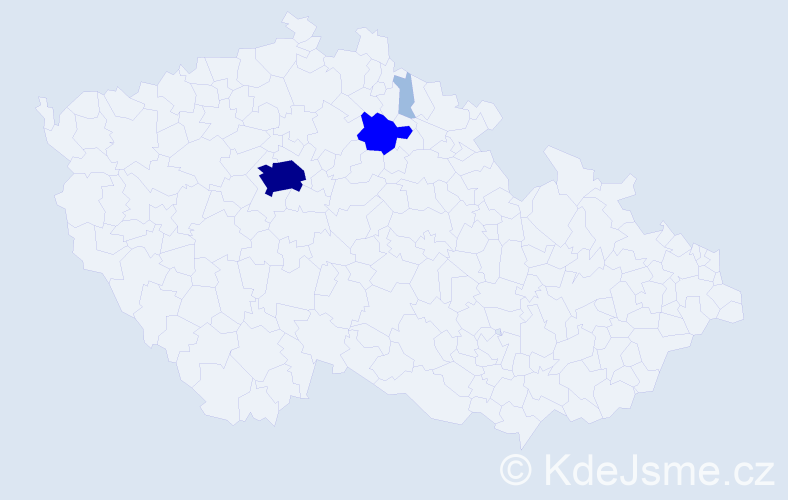 Příjmení: 'Cardal', počet výskytů 8 v celé ČR