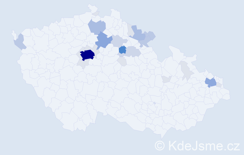 Příjmení: 'Kofránek', počet výskytů 82 v celé ČR