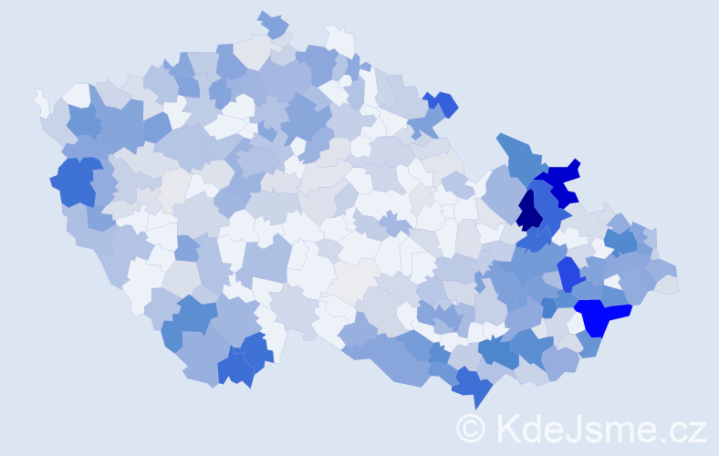 Příjmení: 'Gajdošová', počet výskytů 1302 v celé ČR