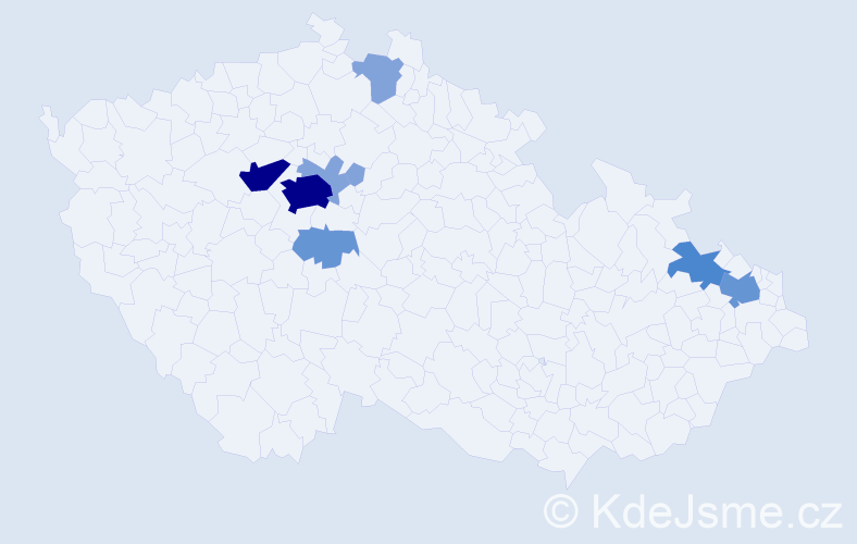 Příjmení: 'Koflák', počet výskytů 32 v celé ČR