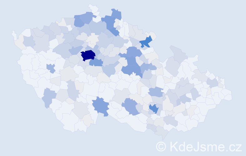 Příjmení: 'Hanzl', počet výskytů 965 v celé ČR
