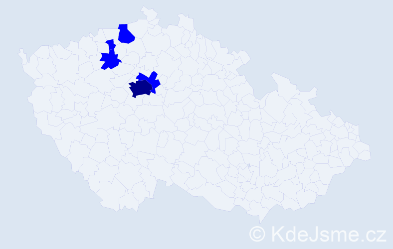 Příjmení: 'Durilová', počet výskytů 11 v celé ČR