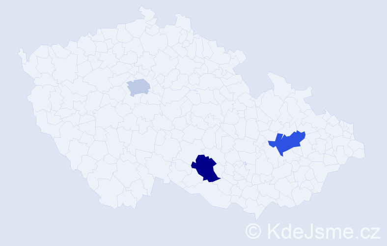 Příjmení: 'Kotuľák', počet výskytů 3 v celé ČR