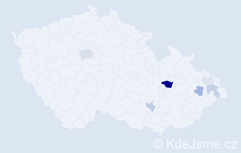 Příjmení: 'Santamaria', počet výskytů 13 v celé ČR