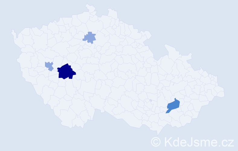 Příjmení: 'Toboličová', počet výskytů 11 v celé ČR
