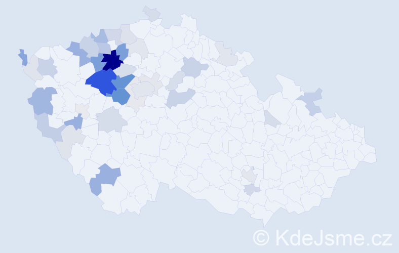 Příjmení: 'Mikovec', počet výskytů 145 v celé ČR