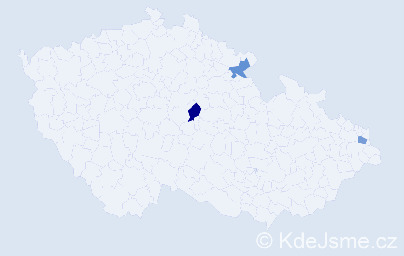 Příjmení: 'Kulikova', počet výskytů 3 v celé ČR