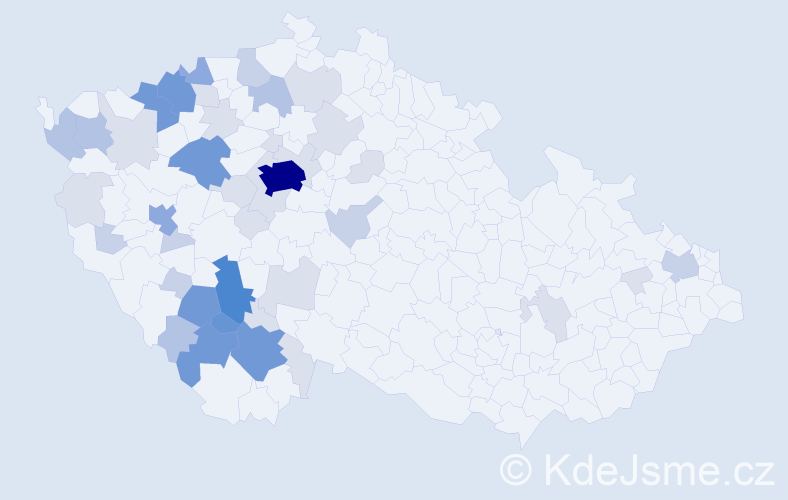 Příjmení: 'Zochová', počet výskytů 142 v celé ČR