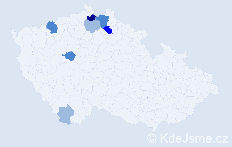 Příjmení: 'Zenko', počet výskytů 15 v celé ČR