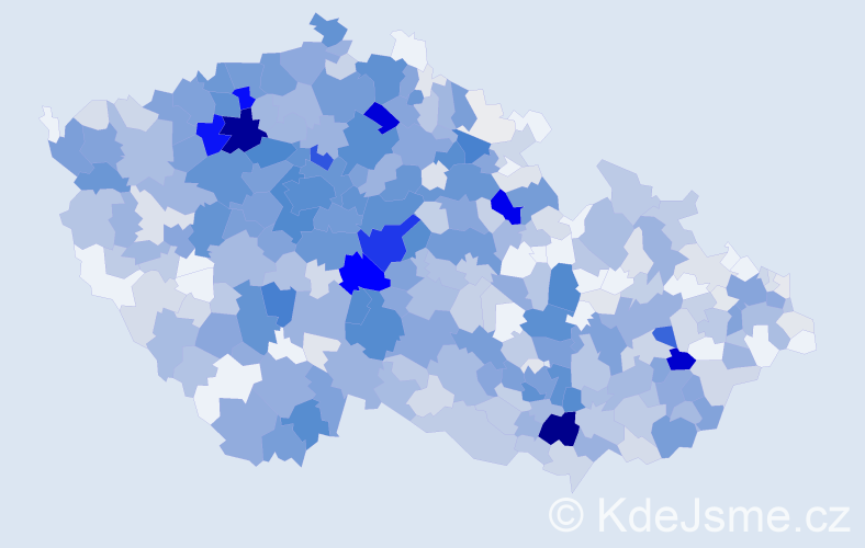 Příjmení: 'Charvát', počet výskytů 2934 v celé ČR