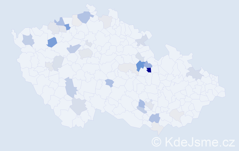 Příjmení: 'Cibula', počet výskytů 133 v celé ČR