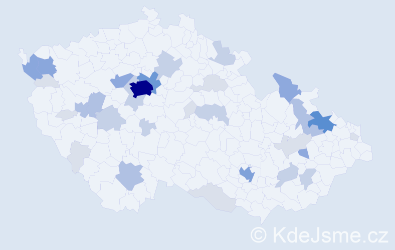 Příjmení: 'Kolb', počet výskytů 108 v celé ČR