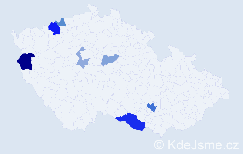Příjmení: 'Loy', počet výskytů 18 v celé ČR