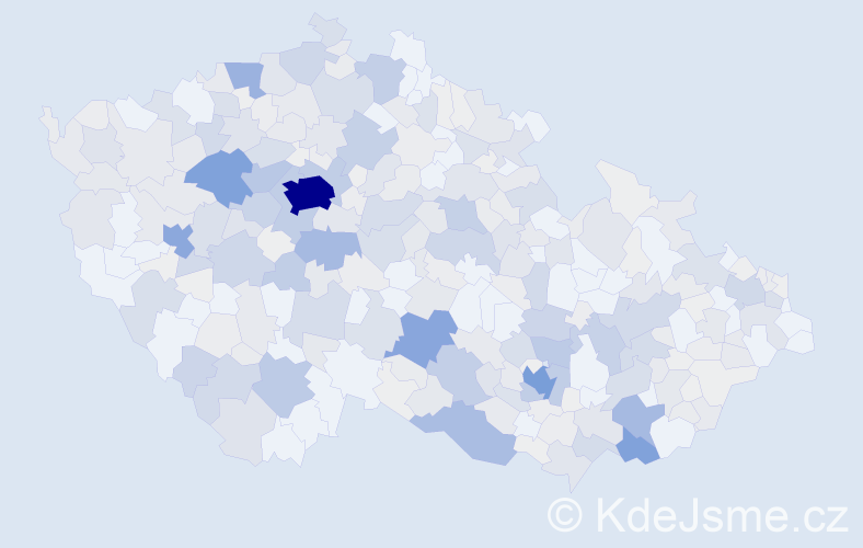 Příjmení: 'Vyskočil', počet výskytů 1690 v celé ČR