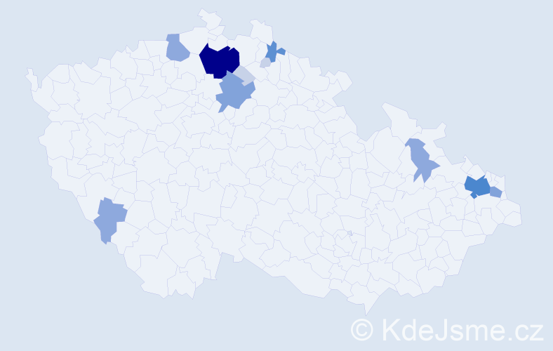 Příjmení: 'Dotko', počet výskytů 37 v celé ČR