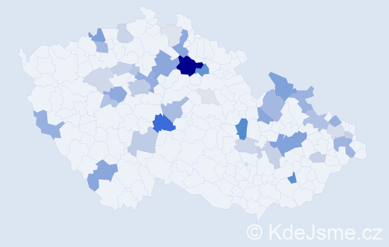 Příjmení: 'Brixová', počet výskytů 121 v celé ČR