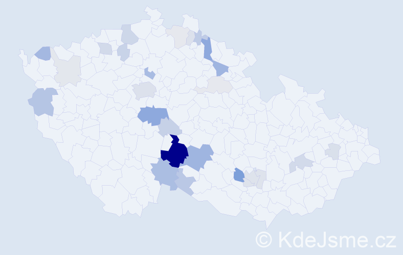 Příjmení: 'Dederová', počet výskytů 79 v celé ČR